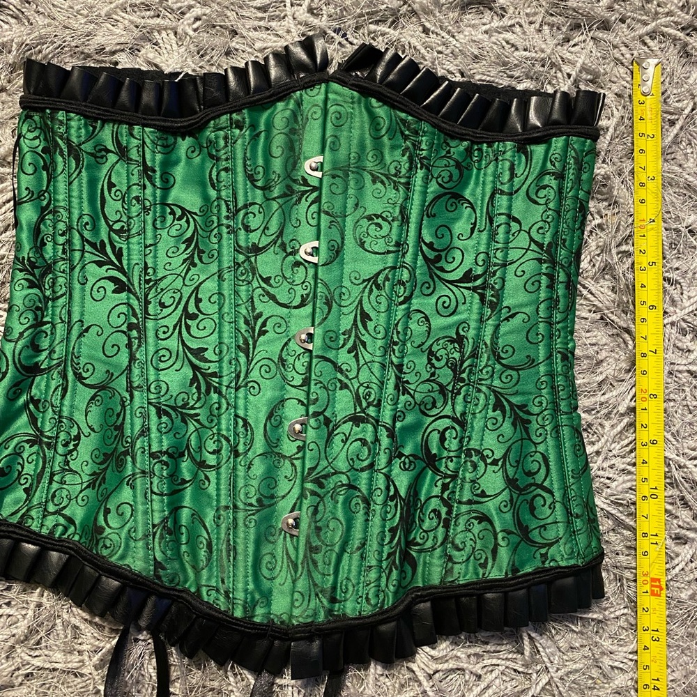 Green and Black Corset